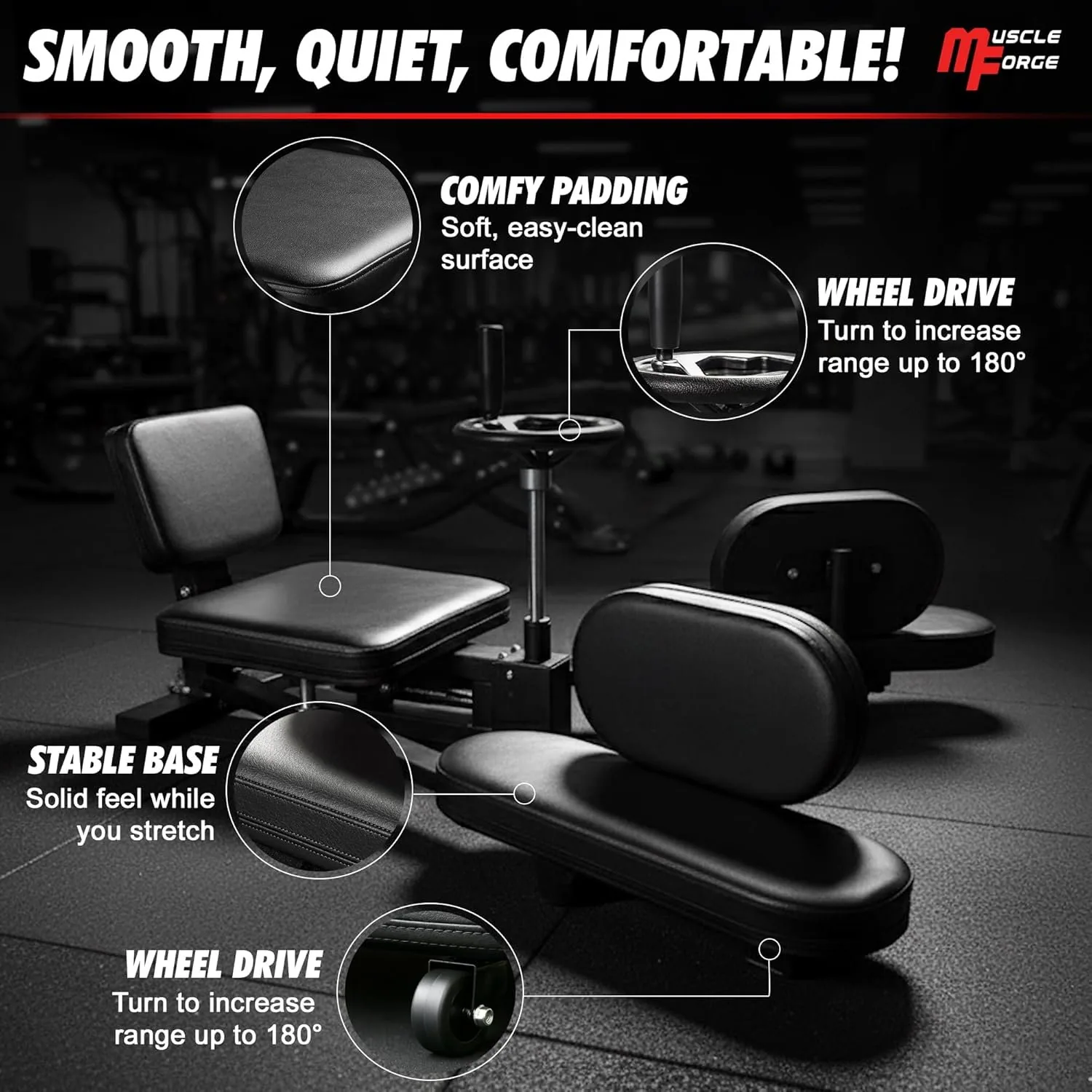 جهاز تمديد الساقين الاحترافي (Leg Stretcher Machine) – لمرونة تصل إلى 180 درجة