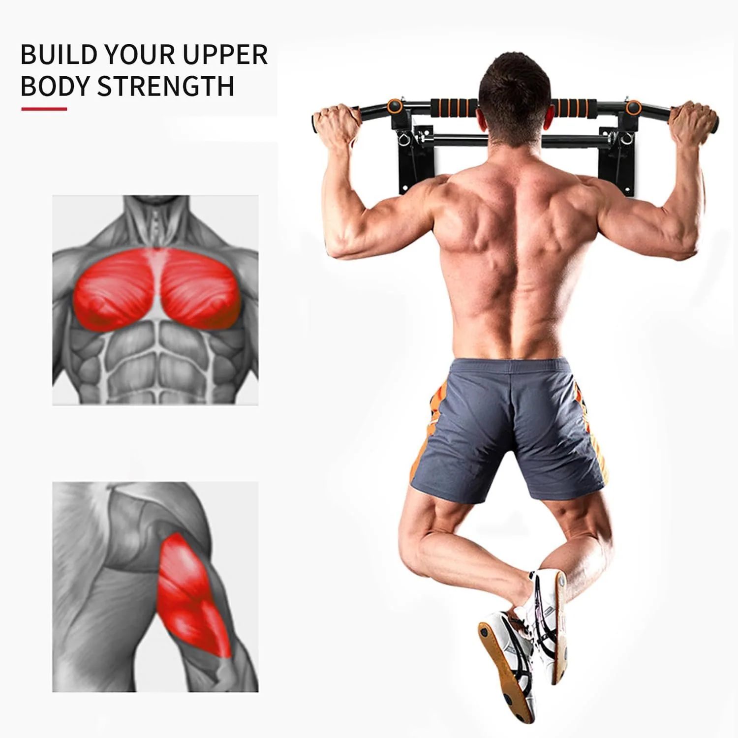 عقلة الحائط متعددة المقابض (Wall-Mounted Pull-Up Bar)