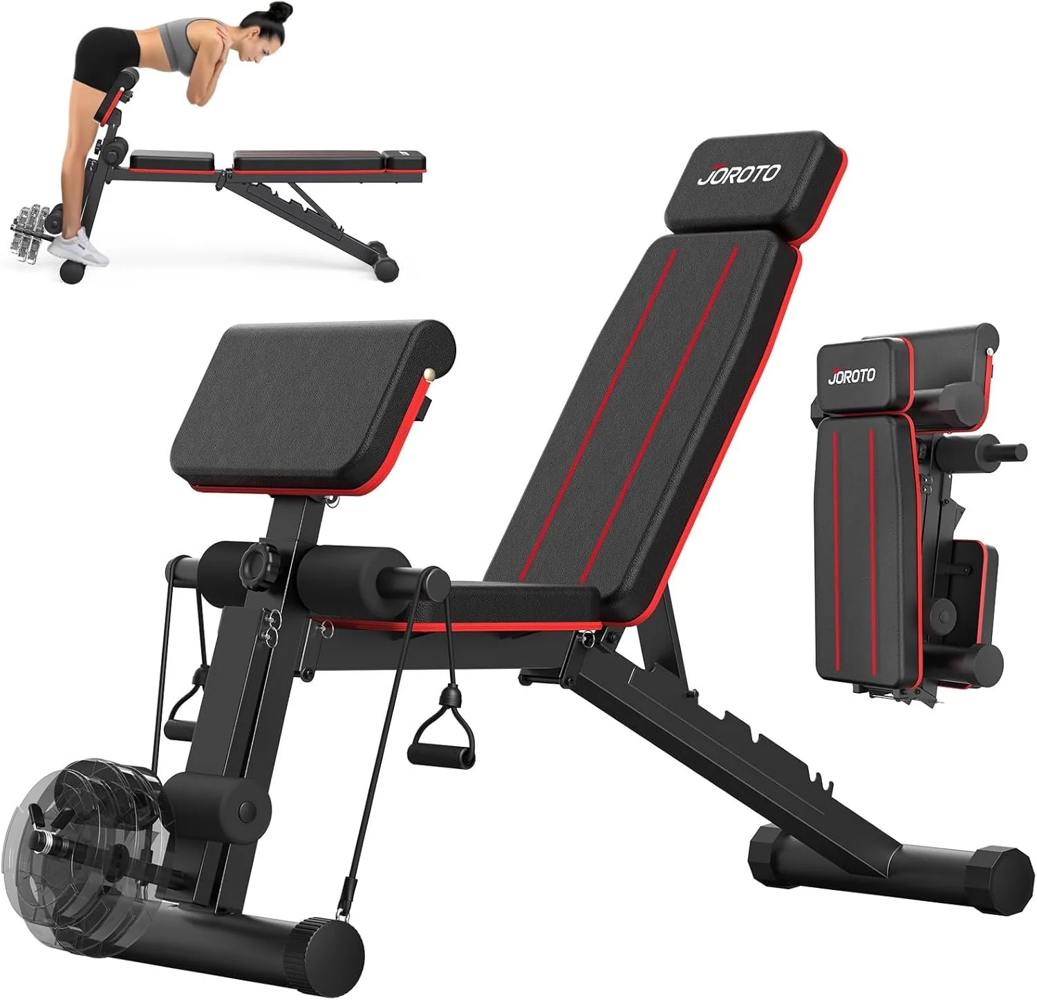 بنّش التمرين المنزلي متعدد الاستخدامات (Calvin Adjustable Weight Bench)