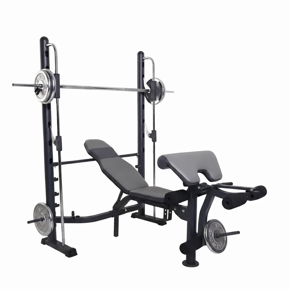 بنش تدريب احترافي مع نظام سميث المدمج (Smith Machine Bench)