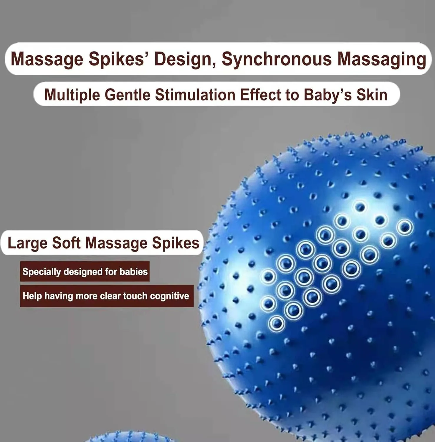 كرة يوغا مبرزة (Sensory/Massage Yoga Ball) – 65 سم