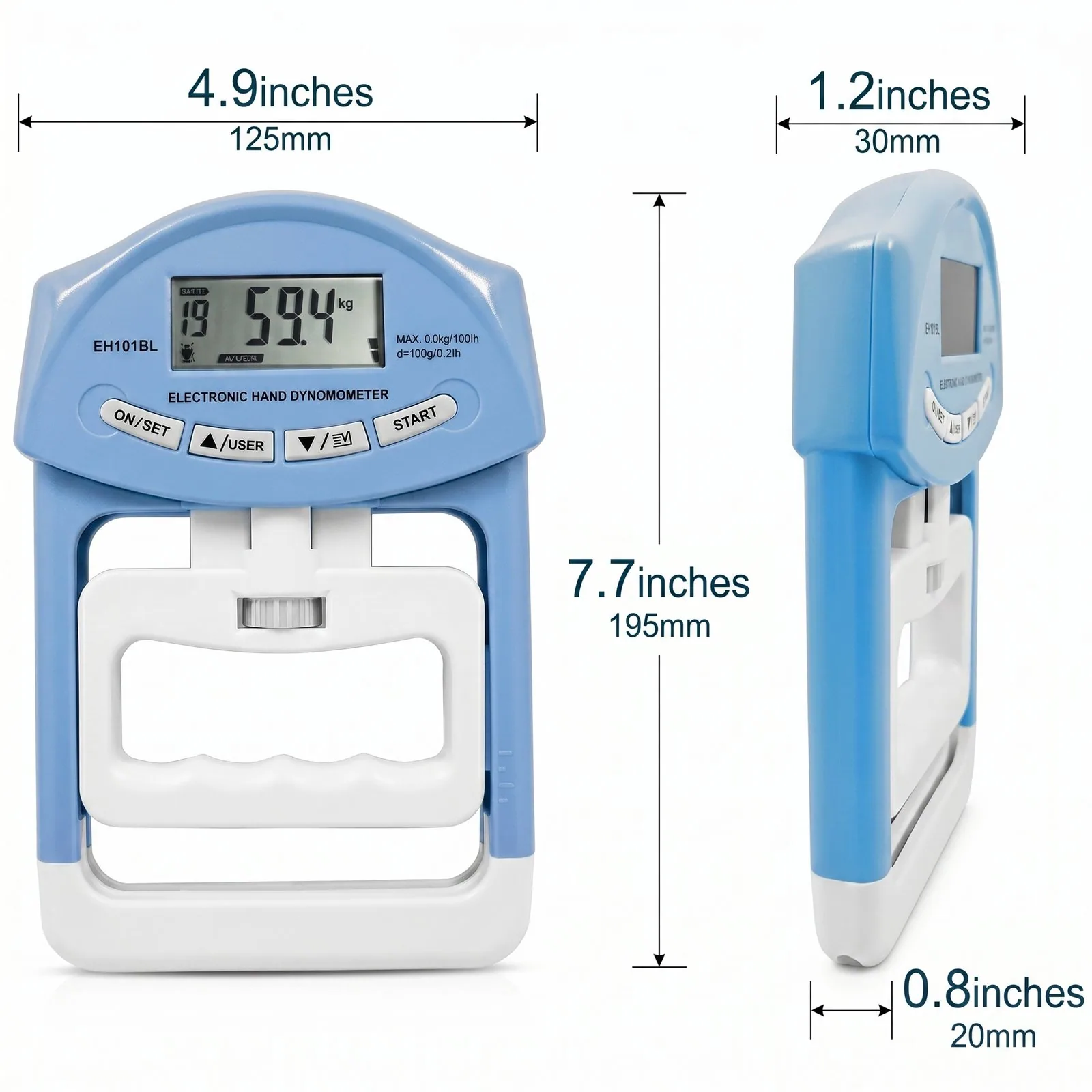 جهاز قياس قوة قبضة اليد (Digital Hand Dynamometer)