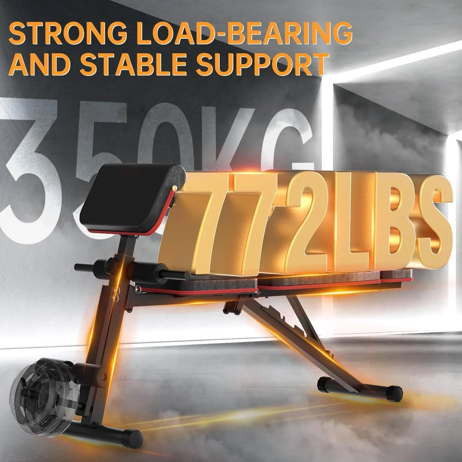 بنّش التمرين المنزلي متعدد الاستخدامات (Calvin Adjustable Weight Bench)