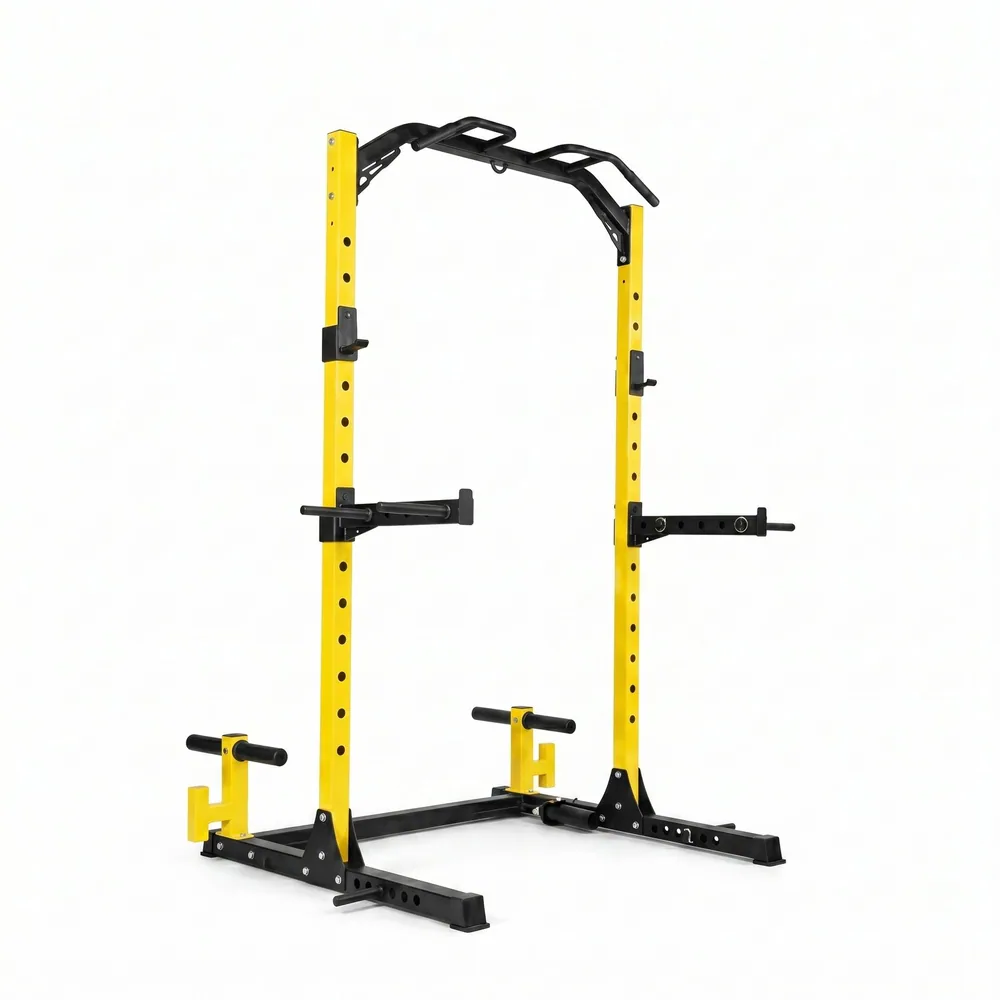 محطة السكوات مع العقلة (Squat Rack with Pull-up Bar)