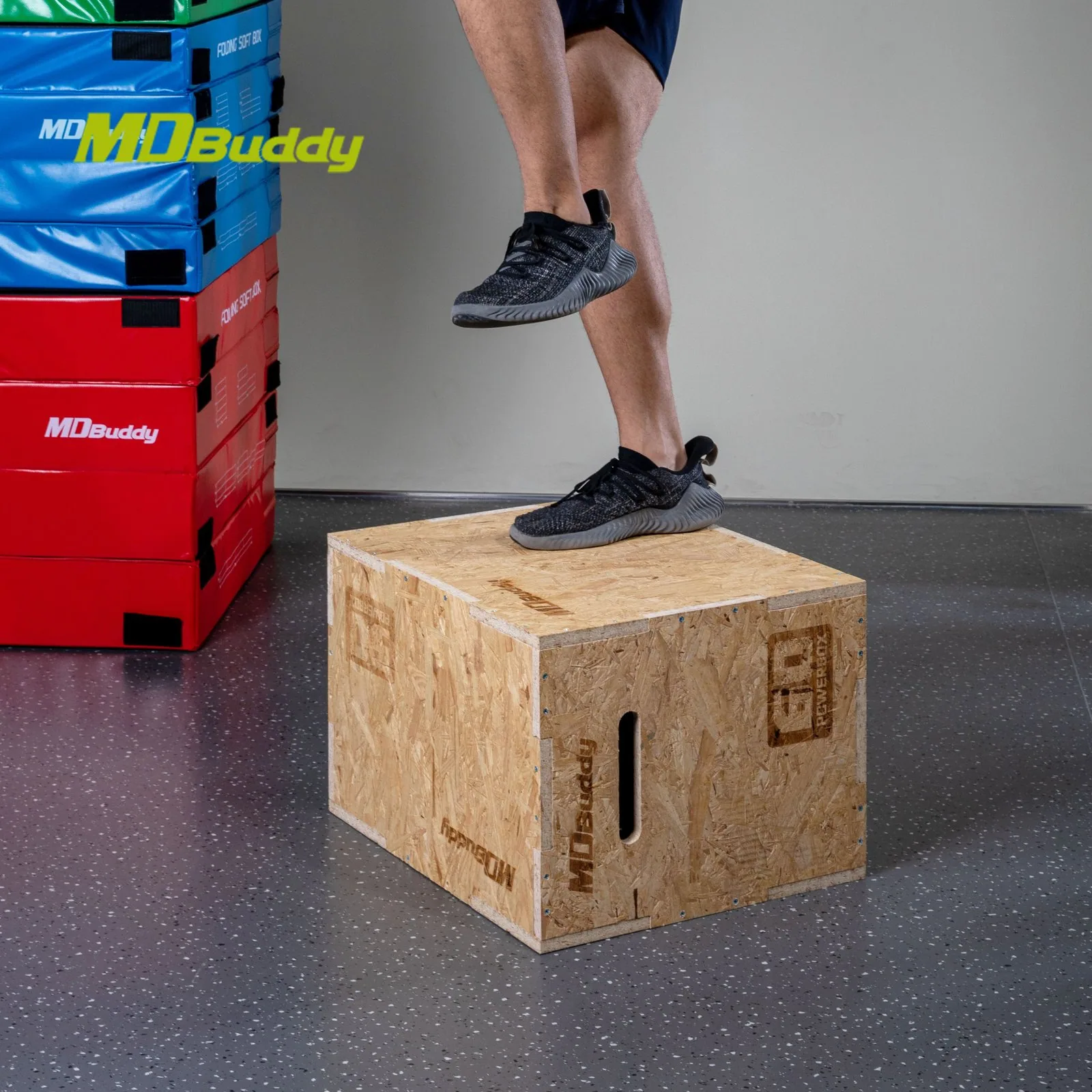 صندوق القفز الخشبي (Wooden Plyo Box)